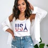 Simply Sage Market Women's USA Eiffel Flag Racerback Tank - 2 of 4