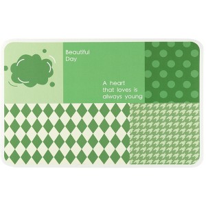 Unique Bargains Abstract Non-Slip Absorbent Shower Bathtub Easy to Clean Bath Mat 1 Pc - 1 of 4