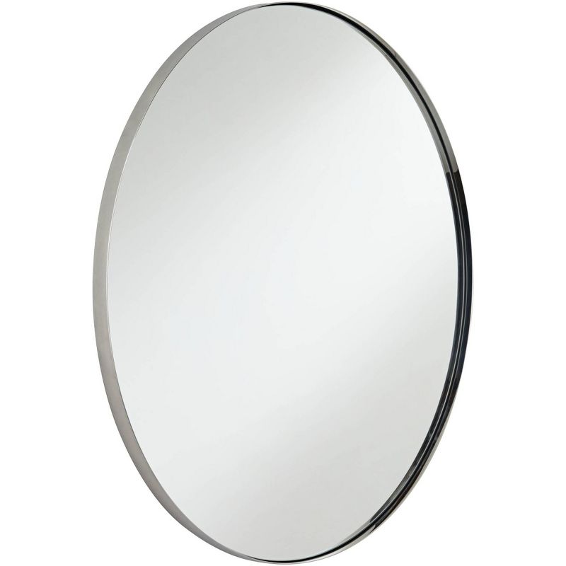 Uttermost Drake Polished Nickel 34" Round Wall Mirror, 5 of 9