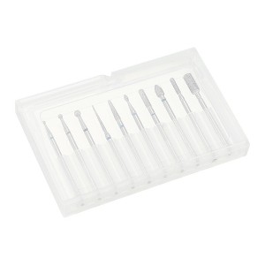 Unique Bargains Tungsten Steel Nail Drill Bits Set for Home Beauty Silver Tone 10 Pcs - 1 of 4