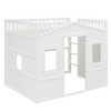 Twin/Full Size House Loft Bed With Ladder - ModernLuxe - 4 of 4