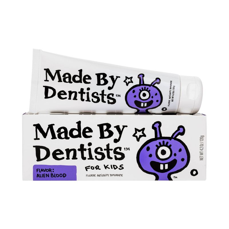 Made by Dentists Kids&#39; Alien Fluoride Anticavity Toothpaste - Grape - 4.2oz, 1 of 11