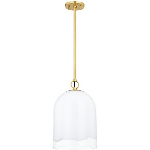 Mitzi Lennon 1 - Light Pendant in  Aged Brass Orrizonte Shade - image 1 of 1