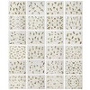 Wrapables 24 Sheets Gold & White Henna Nail Stickers Mandala Nail Stickers Vines Nail Art - 2 of 4