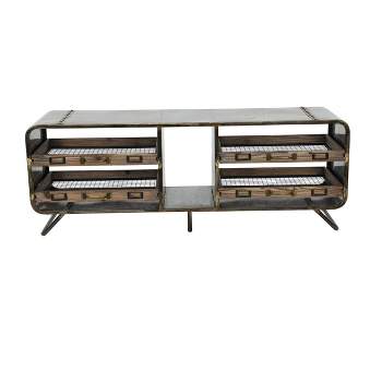 Industrial Storage Bench Gray - Olivia & May