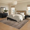 Machine Washable Area Rugs for Living Room, Non-Slip Modern Carpet with Geometric Border for Dining Room & Nursery - 4 of 4