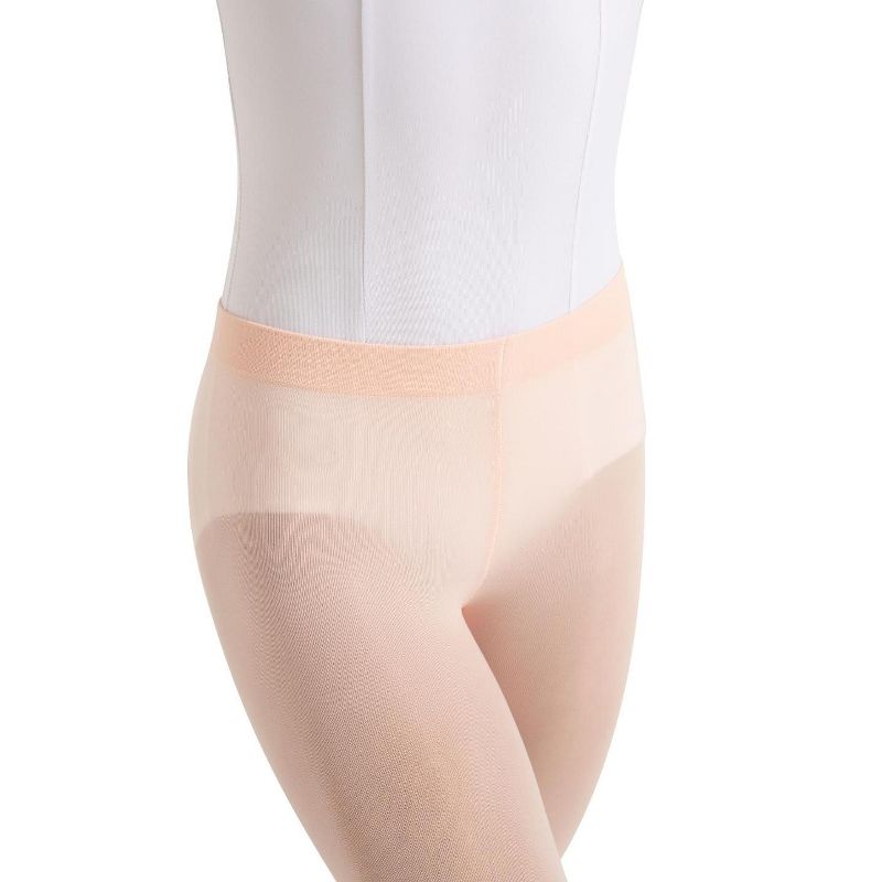 Capezio Ultra Soft Self Knit Waistband Transition Tight - Girls & Toddler, 2 of 5
