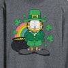 Men's - Garfield - Garfield Rainbow Shamrocks Patrick's Day Long Sleeve Graphic T-Shirt - 2 of 4