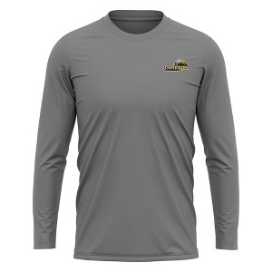 Cameron University Adult Sport Long Sleeve Left Chest Logo, Athletic Heather - 1 of 4