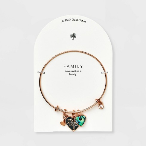 Build Your Own Gold & Rose Charm Bracelet