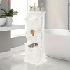 Racxily Modern Upgraded 3-Tier Rolling Laundry Basket Large Capacity Divided Movable Laundry Hamper Home Storage Organizer for Laundry - 4 of 4