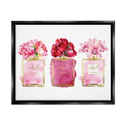 Stupell Industries Floral Glam Fashion Brand PerfumesFloater Canvas Wall Art