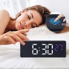 Unique Bargains Plastic Digital Corded Adjustable Accurate Dimmable Electric Alarm Clock 6.3 x 2.4 x 1 inch - 3 of 4
