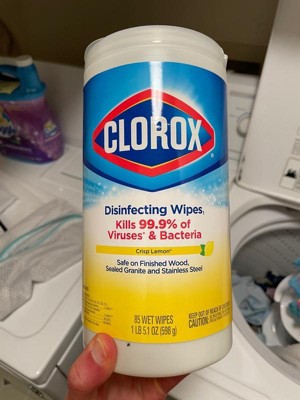 Clorox Disinfecting Wipes Bleach Free Cleaning Wipes - Crisp Lemon ...