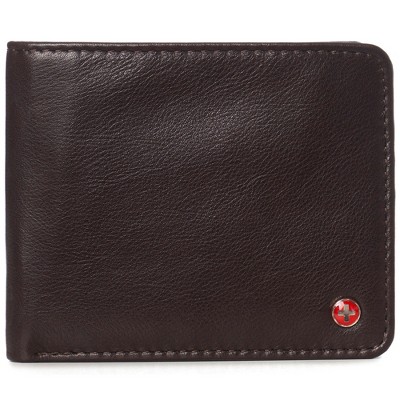 Alpine Swiss Rfid Mathias Mens Wallet Deluxe Capacity Passcase Bifold ...