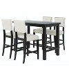 Whisen 5-Piece Counter Height Dining Set with Classic Elegant Table and 4 Chairs - 4 of 4
