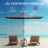 PAGED Rectangle Patio Umbrella Modern Market Umbrella with Lift, Tilt, Crank for Garden and Poolside, Umbrella Base Not Included - 2 of 4