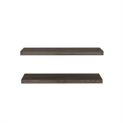 OUTSUPPLY 2 Pcs Floating Shelves, Wall Shelves for Bedroom, Bathroom, Living Room with Easy Installation