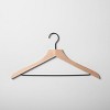 24pk Wood Suit Hangers - Brightroom™ - image 2 of 4