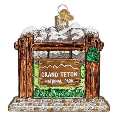Old World Christmas 3.5 Inch Grand Teton National Park Wyoming Tree Ornaments