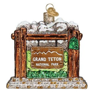 Old World Christmas 3.5 Inch Grand Teton National Park Wyoming Tree Ornaments - 1 of 3