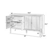 Christopher Knight Home Burns Vintage Sideboard Buffet Cabinet with 4-Door Storage Cabinet and Metal Handles - 3 of 4
