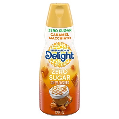 International Delight Sugar-Free, Zero Sugar Caramel Macchiato Coffee Creamer - 1qt Bottle