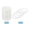 Unique Bargains Regular Mouth Plastic Mason Jar Lids with Silicone Sealing Ring 24 Pcs - 2 of 4