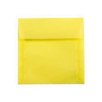 Jam Paper 6 x 9 Booklet Translucent Vellum Envelopes - Clear - 25/Pack