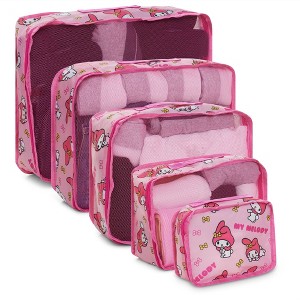 Sanrio's Hello Kitty Packing Cubes - 5 Piece Packing Cube Travel Essential - Luggage Organizer Set - For Kids,Teens,Adults (Hello Kitty) - 1 of 4