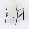 Lark Assembly Required Metal Frame Accent Chair with Loose Cushions White - Threshold™ designed with Studio McGee - image 4 of 4