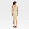 Women's Knit Button-Front Midi Dress - A New Day™ - 2 of 3