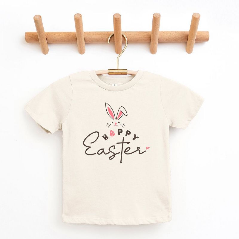 The Juniper Shop Hoppy Easter Bunny Egg Toddler Short Sleeve Tee, 1 of 3