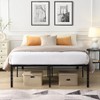 KTMBDW 16 Inch Bed Frame, Heavy Duty Metal Platform Bed, Black - 2 of 4