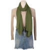 Elerevyo Women's Solid Chiffon Sheer Lightweight Soft Long Scarf Shawl 1 Pc - 2 of 4