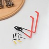 Unique Bargains Garage Storage Hooks with Screws Large Square Base Plate with Hook 6.3"x7.5"x2.8" 1 Pc - 2 of 4