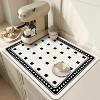 LunaLulinlk Coffee Bar Dish Drying Mats Coffee Maker Espresso Machine Drying Pad Large Diatomite Super Absorbent Coffee Mat, Quick Drying Dish Mat - 4 of 4