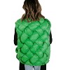 Women's Button Woven Puffer Vest - BUCKETLIST - 3 of 3