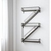 HomeRoots 21" Gunmetal Gray Metal Novelty Wall Mounted Accent Shelf - 2 of 4