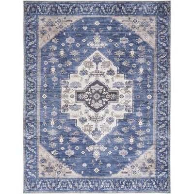 Nourison Washable Brilliance Medallion Indoor Rug