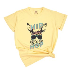 Simply Sage Market Green Hip Hop Bunny Garment Dyed Tee - 1 of 4