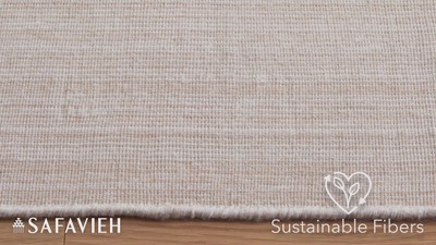 Beige Flatweave Handmade Wool Runner Rug