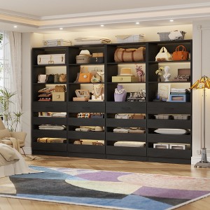 Aheaplus Closet System with 4 Drawers and Adjustable Shelves - 1 of 4