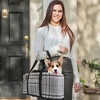 iMountek"Portable Console Pet Car Seat with Storage Pocket, Machine Washable Booster for Small Dogs & Cats"Blue - 2 of 4