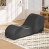 Mjkone Velvet Yoga Chaise Lounges, Modern Curved Yoga Chairs for Adults, Small Chaise Lounges Chair for Stretching, Relaxation, Exercise - 2 of 4