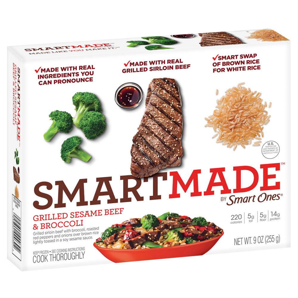 Kraft Heinz Foods Company GRILLED SESAME BEEF & BROCCOLI SIRLOIN BEEF WITH BROCCOLI, ROASTED RED PEPPERS AND ONIONS OVER BROWN RICE, LIGHTLY TOSSED IN A SOY SESAME SAUCE, GRILLED SESAME BEEF & BROCCOLI