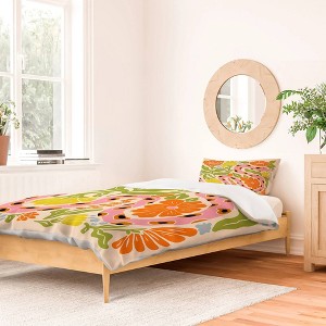 Deny Designs Jaclyn Caris Snake In The Garden Twin/Twin Xl Duvet and Sham 3pc Set - 1 of 4