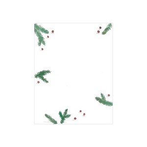 Great Papers! Pine and Berries Holiday Letterhead Multicolor 80/Pack (2020129) - 1 of 1