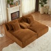 Dolonm 78.8" Double Sofa, Compressed Boneless Sofa Made of Corduroy, Requires No Installation,for Living Rooms Bedrooms - 4 of 4