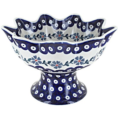 Blue Rose Polish Pottery Blue Violet Measuring Cup Set